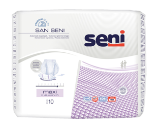 Pieluchy anatomiczne San Seni Maxi 10szt.